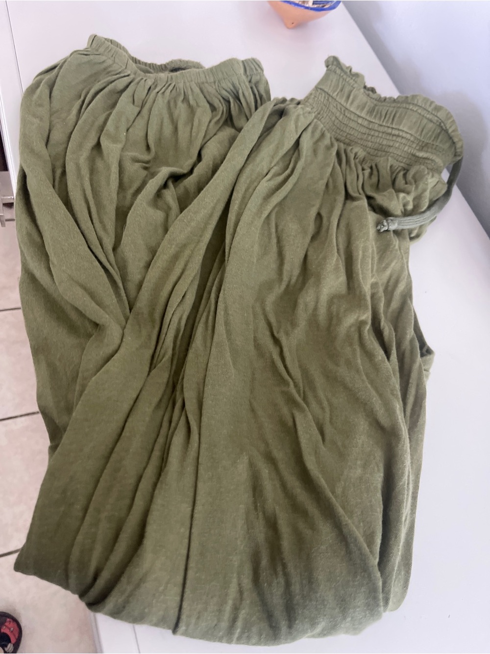Out from Under Urban Outfitters Olive Green Women's Balloon Pant Elastic Waist